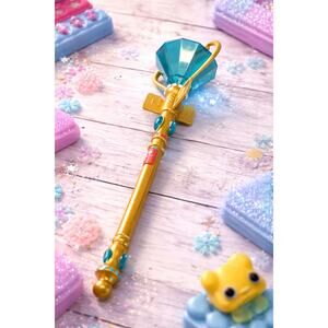 Magical Toy Staff with Turquoise Gem
